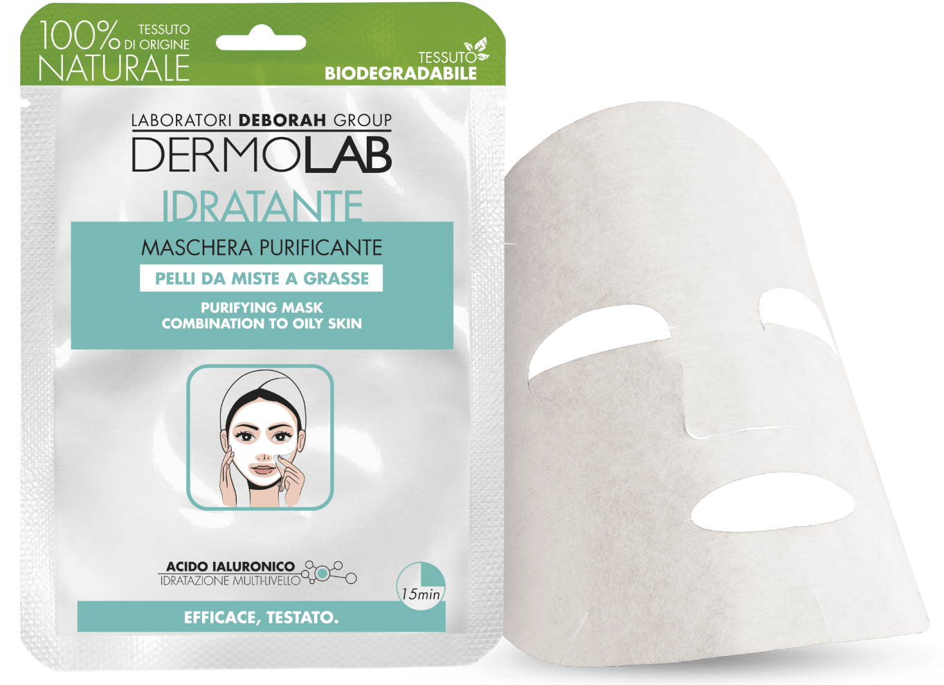 dermolab-maschera-purificante-in-tessuto-biodegradabile image 1