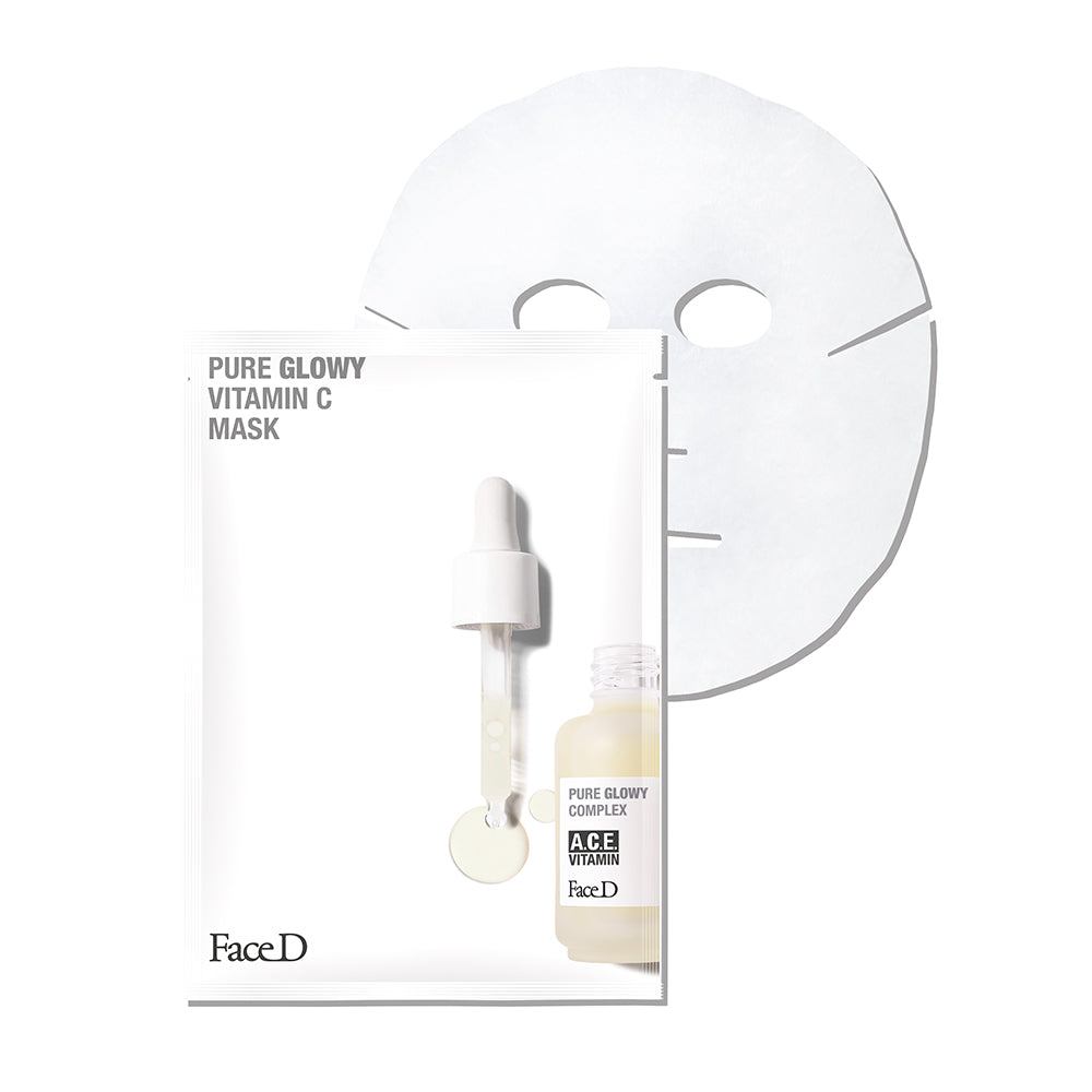 face-d-pure-glowy-maschera-viso-complesso-vitamine-a-c-e-17-ml image 1