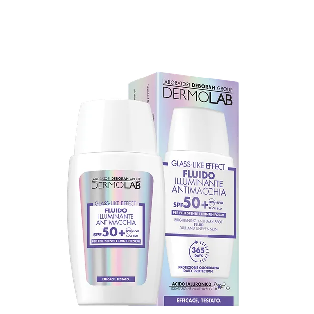 dermolab-glass-like-effect-fluido-illuminante-spf50-antimacchia image 1