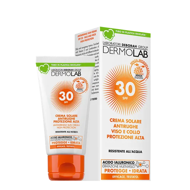 dermolab-crema-solare-antirughe-viso-e-collo-spf-30 image 1