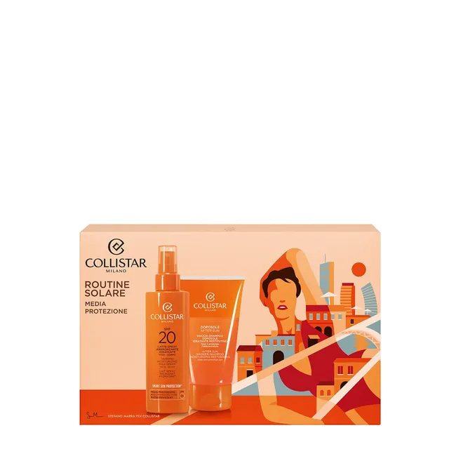 collistar-cofanetto-solare-latte-spray-spf-20-200-ml-doposole-150-ml image 1