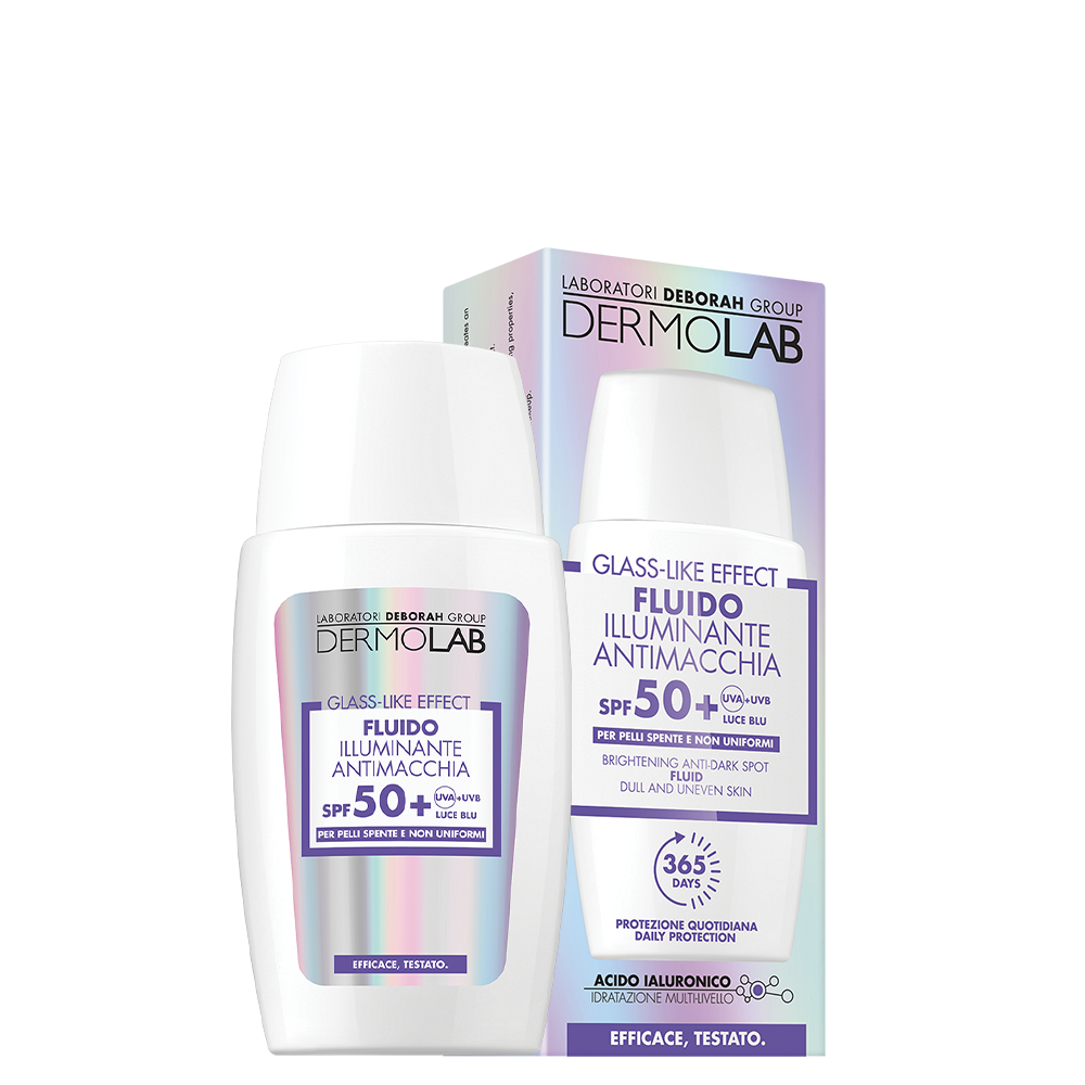 dermolab-glass-like-effect-fluido-illuminante-spf50-antimacchia image 1