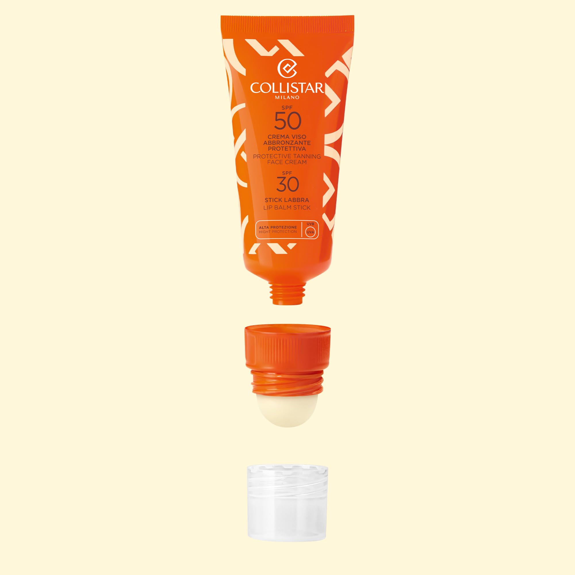 collistar-crema-viso-abbronzante-spf50-20ml-stick-labbra-spf30-3-2ml-da-viaggio image 2