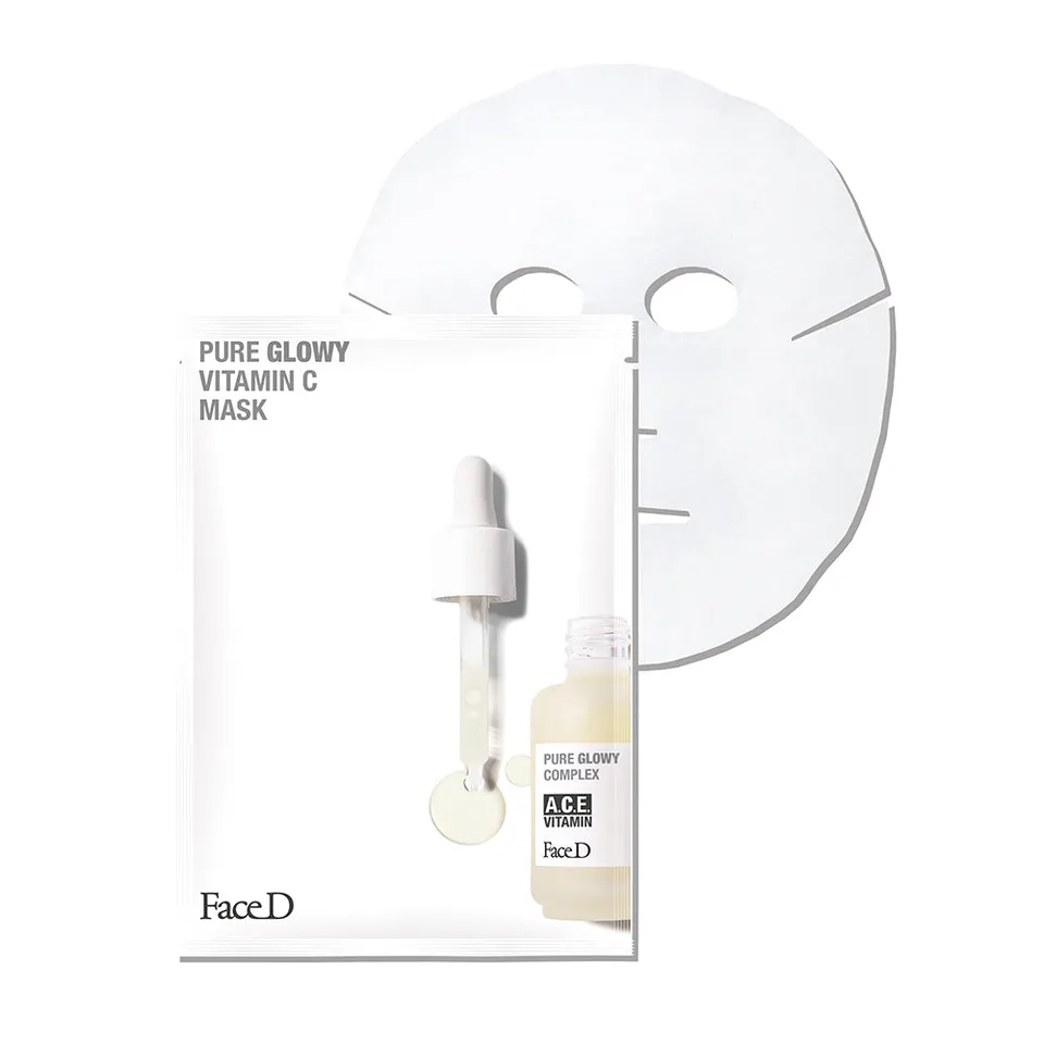 face-d-pure-glowy-maschera-viso-complesso-vitamine-a-c-e-17-ml image 1