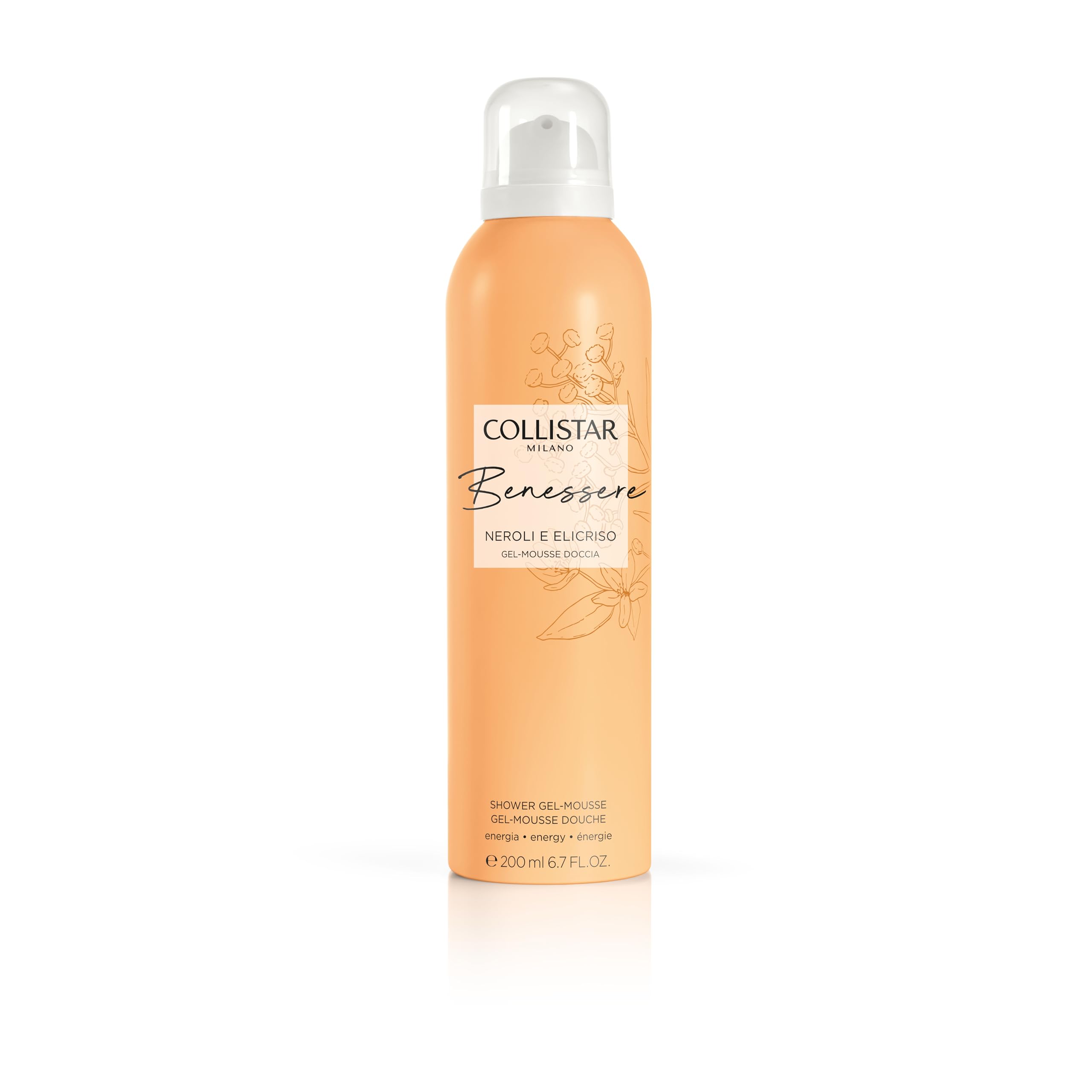 collistar-gel-mousse-doccia-benessere-neroli-e-elicriso-200ml image 1