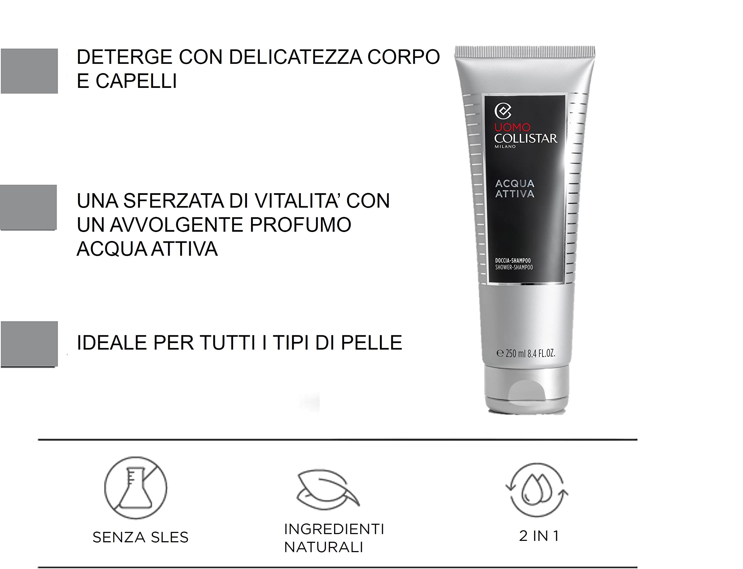 collistar-acqua-attiva-doccia-shampoo-uomo-2-in-1-250-ml image 2