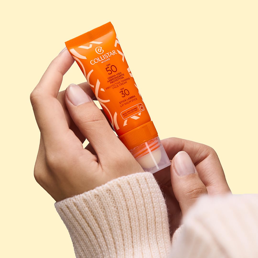 collistar-crema-viso-abbronzante-spf50-20ml-stick-labbra-spf30-3-2ml-da-viaggio image 5