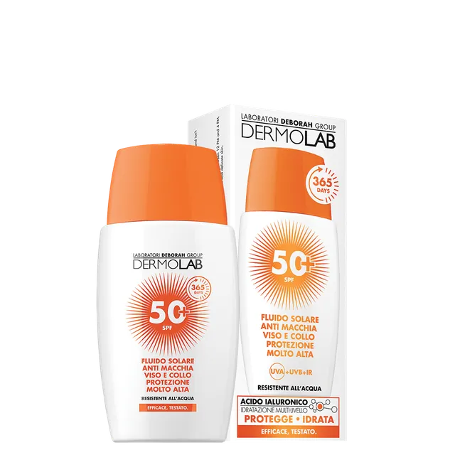 dermolab-fluido-solare-anti-macchia-viso-e-collo-spf50 image 1