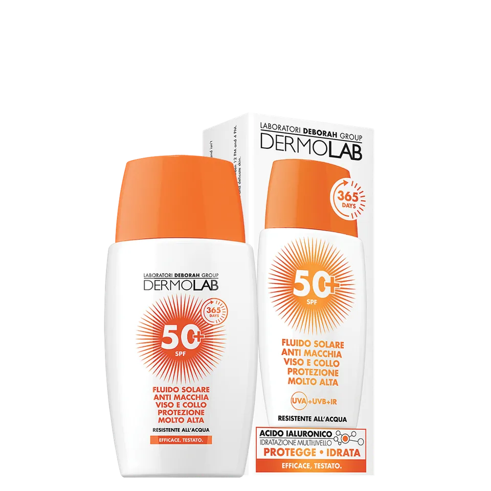 dermolab-fluido-solare-anti-macchia-viso-e-collo-spf50 image 1