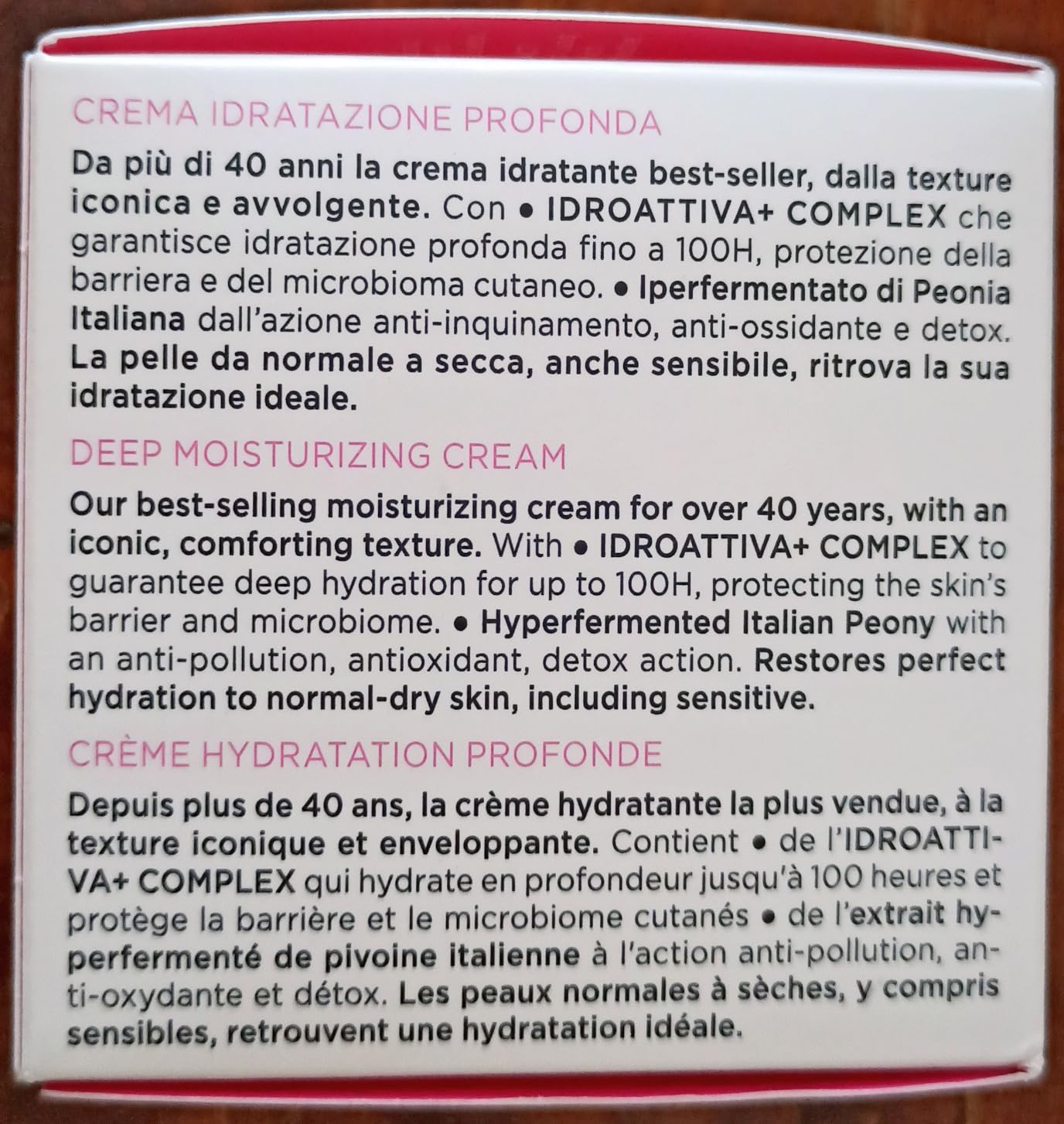 Comfort immediato