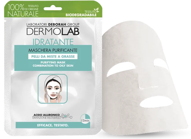 dermolab-maschera-purificante-in-tessuto-biodegradabile image 1