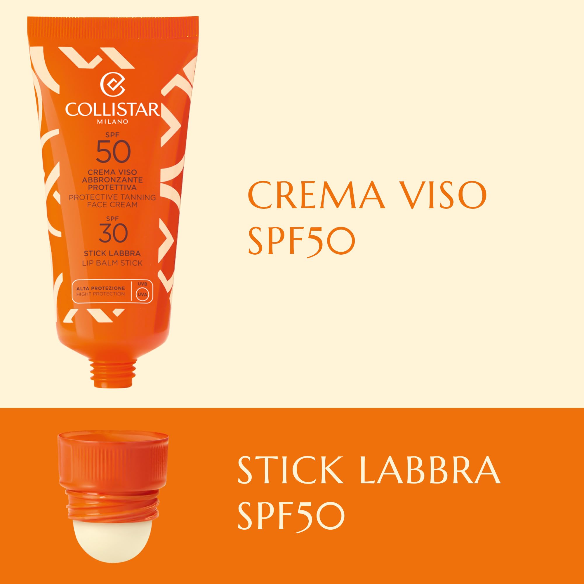 collistar-crema-viso-abbronzante-spf50-20ml-stick-labbra-spf30-3-2ml-da-viaggio image 4
