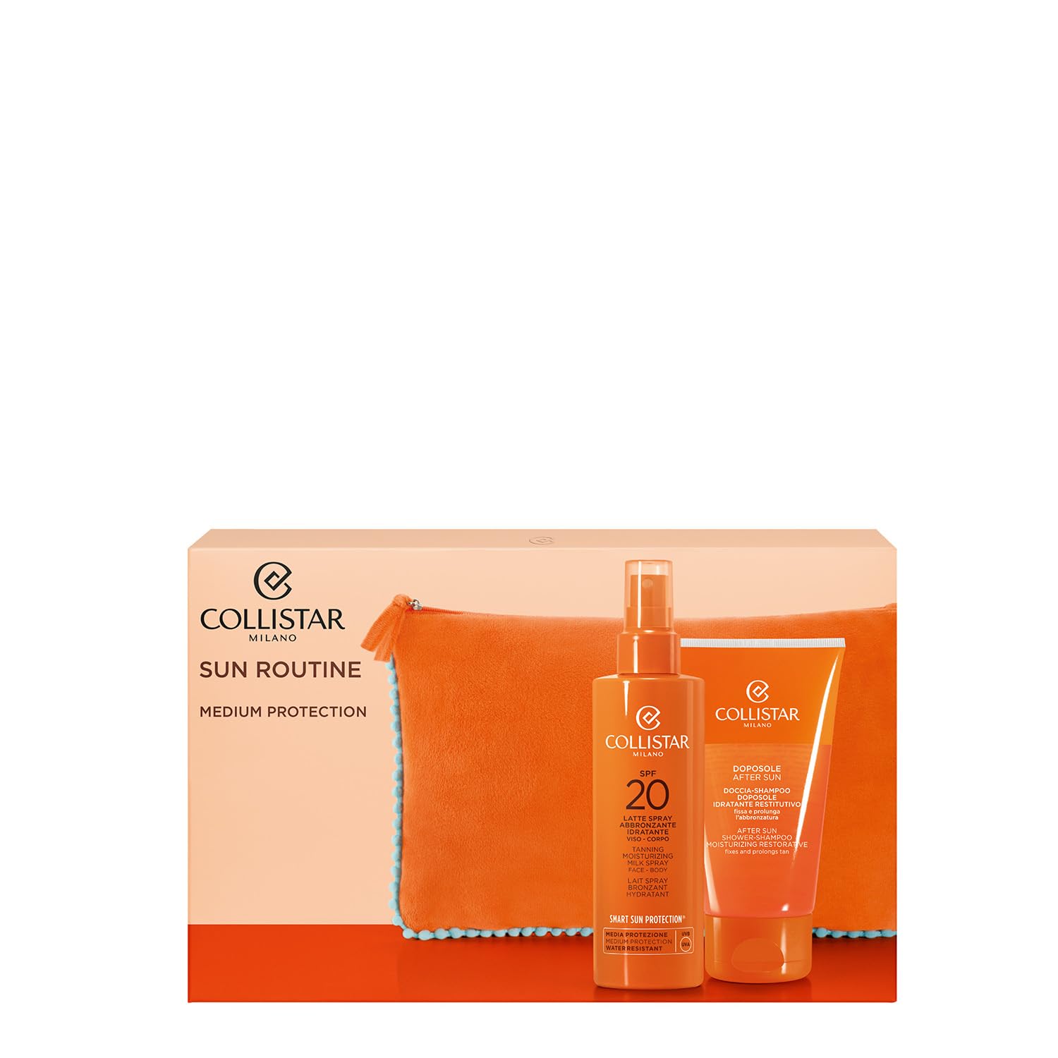 collistar-cofanetto-solare-latte-spray-spf-20-200-ml-doposole-150-ml image 2